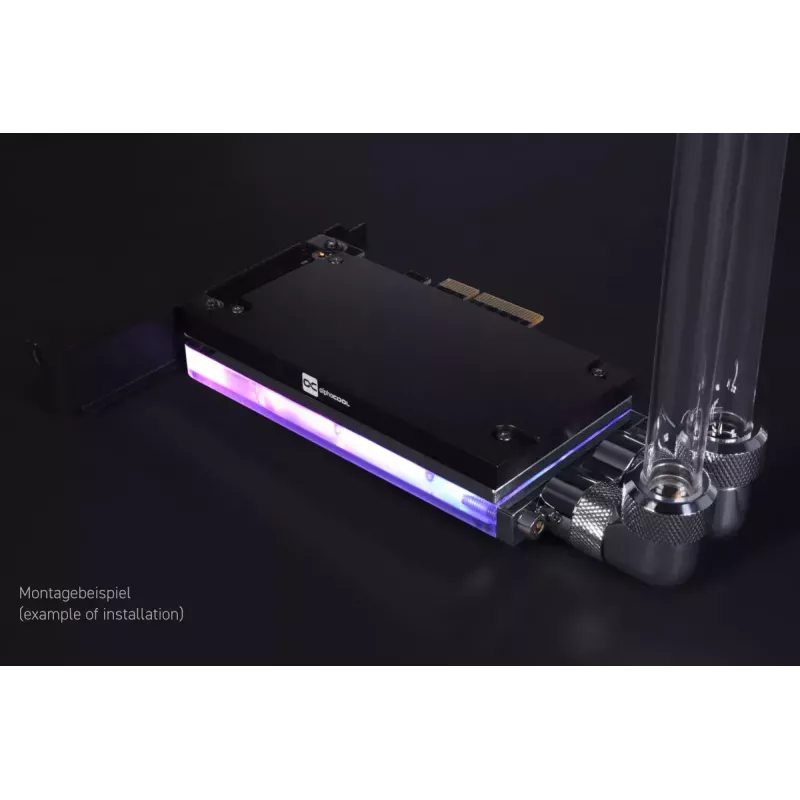 Alphacool Core M.2 NVMe PCIe 5.0 vedelikjahuti tagaplaadiga