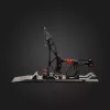 Asetek Gaming Pedals 40-010-0000002 — juhtmega PC-pedaalid, alumiinium/pronkskorpus, must/oranž/valge