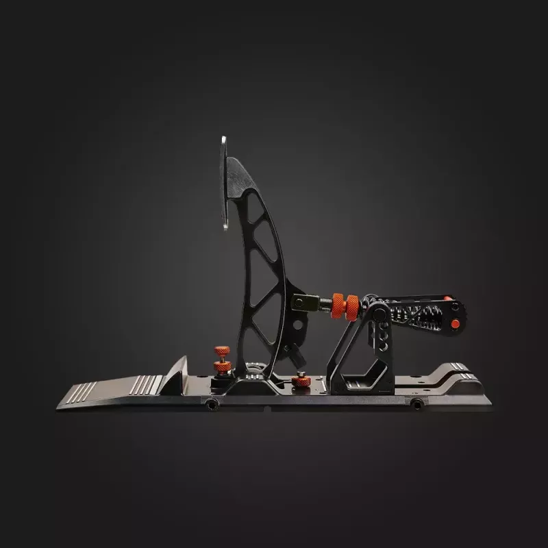 Asetek Gaming Pedals 40-010-0000002 — juhtmega PC-pedaalid, alumiinium/pronkskorpus, must/oranž/valge