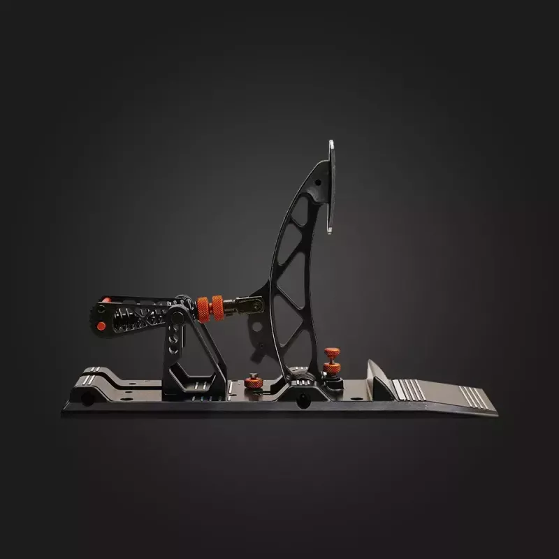 Asetek Gaming Pedals 40-010-0000002 — juhtmega PC-pedaalid, alumiinium/pronkskorpus, must/oranž/valge