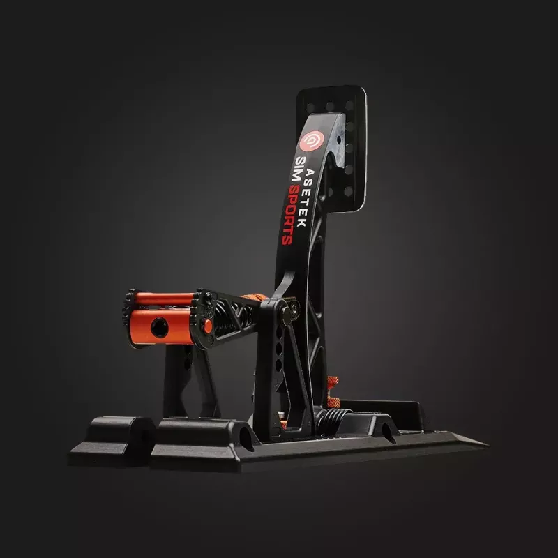 Asetek Gaming Pedals 40-010-0000002 — juhtmega PC-pedaalid, alumiinium/pronkskorpus, must/oranž/valge