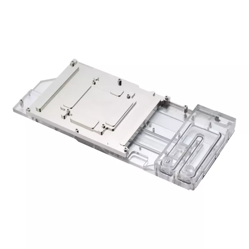 Water block + Backplate Phanteks Glacier G40 Akrüül Vask Hall Läbipaistev