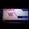 Water block + Backplate Phanteks Glacier G40 Akrüül Vask Hall Läbipaistev
