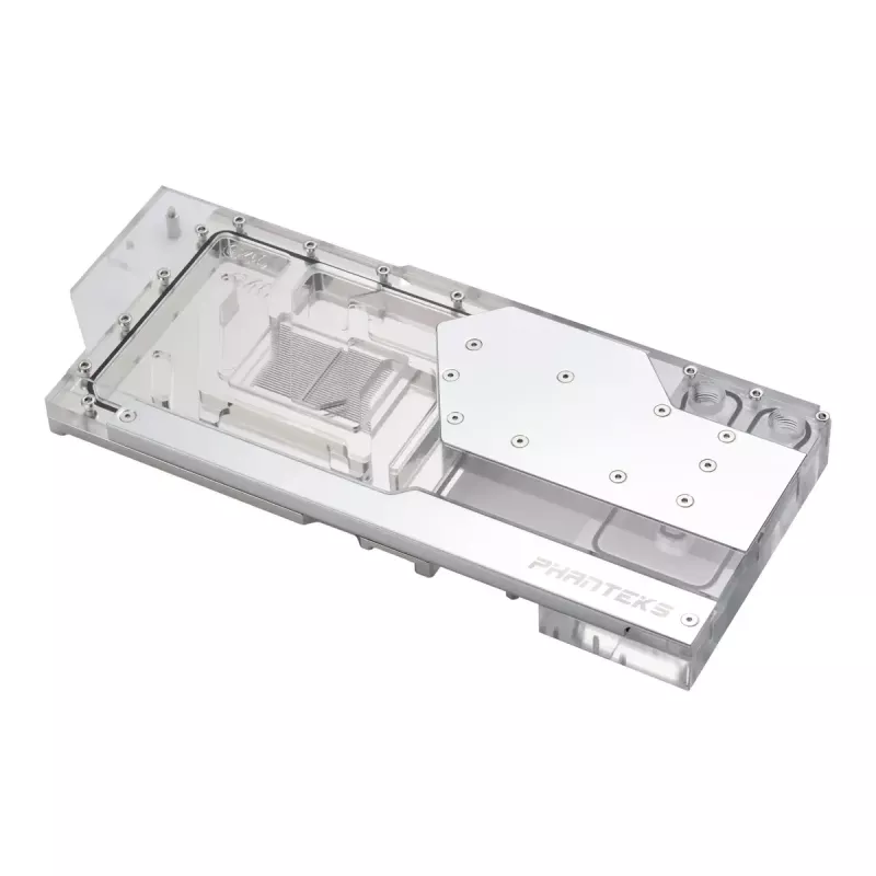 Water block + Backplate Phanteks Glacier G40 Akrüül Vask Hall Läbipaistev