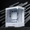 Arvutikorpus Jonsbo D400 Midi Tower ATX karastatud klaas - valge