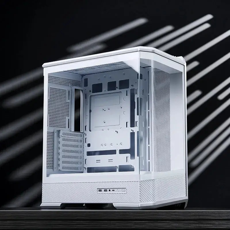Arvutikorpus Jonsbo D400 Midi Tower ATX karastatud klaas - valge