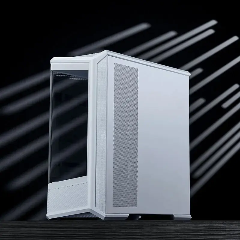 Arvutikorpus Jonsbo D400 Midi Tower ATX karastatud klaas - valge
