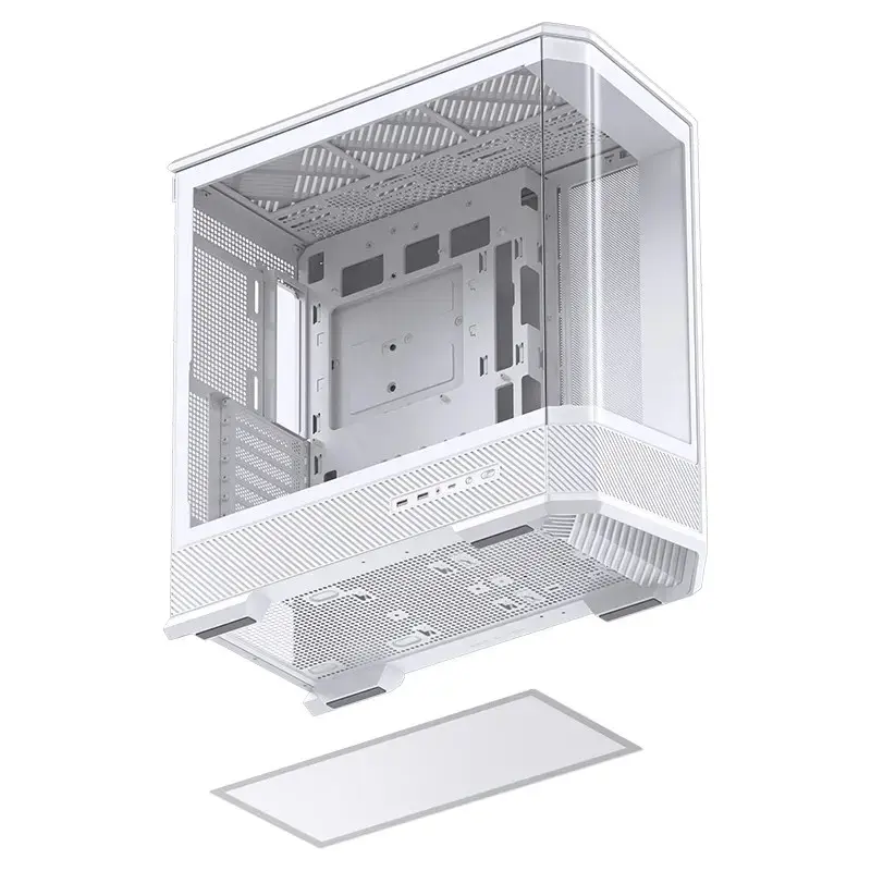 Arvutikorpus Jonsbo D400 Midi Tower ATX karastatud klaas - valge
