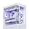 Arvutikorpus Jonsbo D400 Midi Tower ATX karastatud klaas - valge