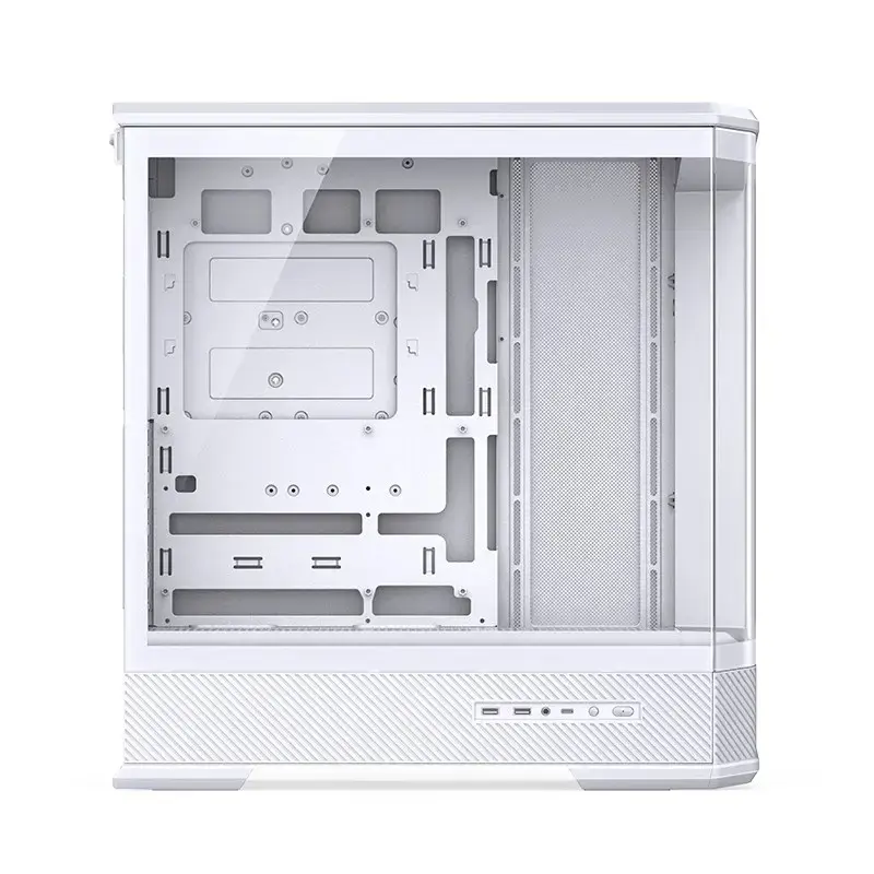 Arvutikorpus Jonsbo D400 Midi Tower ATX karastatud klaas - valge
