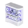 Arvutikorpus Jonsbo D400 Midi Tower ATX karastatud klaas - valge