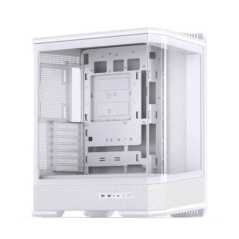 Arvutikorpus Jonsbo D400 Midi Tower ATX karastatud klaas - valge