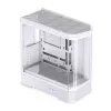 Arvutikorpus Jonsbo D400 Midi Tower ATX karastatud klaas - valge