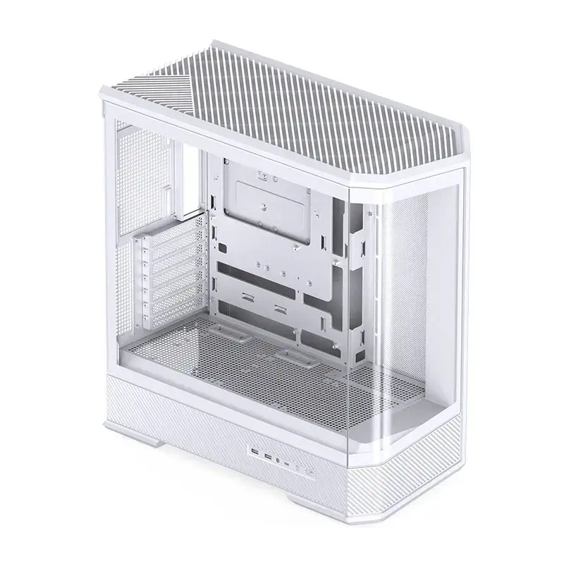 Arvutikorpus Jonsbo D400 Midi Tower ATX karastatud klaas - valge