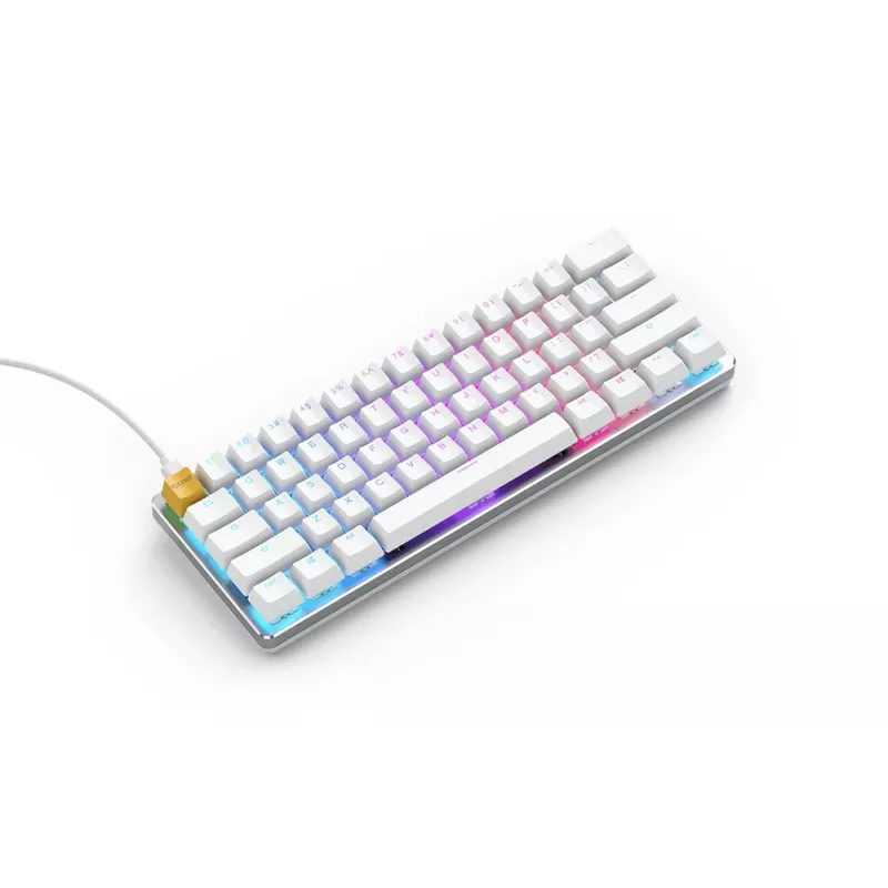 Glorious Gaming GMMK klaviatuur USB QWERTY US International Hõbedane, Valge