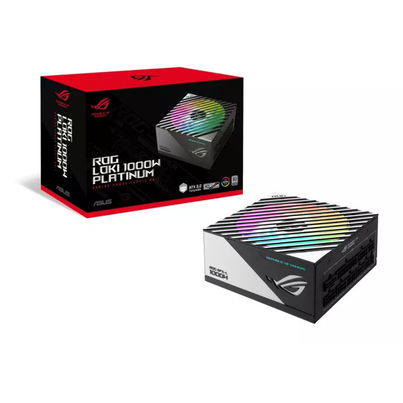 ASUS ROG Loki SFX-L 1000W Platinum toiteplokk 24-pin ATX Must, Hõbedane