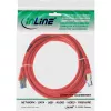 InLine patch-kaabel S/FTP PiMF Cat.6A halogeenivaba 500MHz punane 0,5m