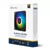 Õhkjahuti Silverstone Air Slimmer 120 12 cm must läbipaistev
