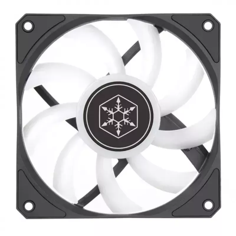 Õhkjahuti Silverstone Air Slimmer 120 12 cm must läbipaistev