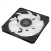 Õhkjahuti Silverstone Air Slimmer 120 12 cm must läbipaistev