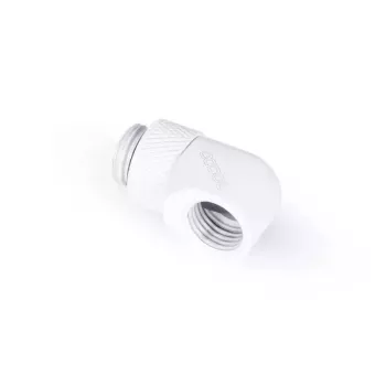 Kinnituskomplekt Alphacool Eiszapfen L-pistik pöörlev G1/4 väliskeere G1/4 sisekeermele valge