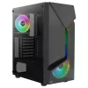 Aerocool SCAPEBKV3 Gaming ATX Case Front RGB LED Tempered Glass 3x ARGB Fans Must