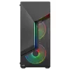 Aerocool SCAPEBKV3 Gaming ATX Case Front RGB LED Tempered Glass 3x ARGB Fans Must
