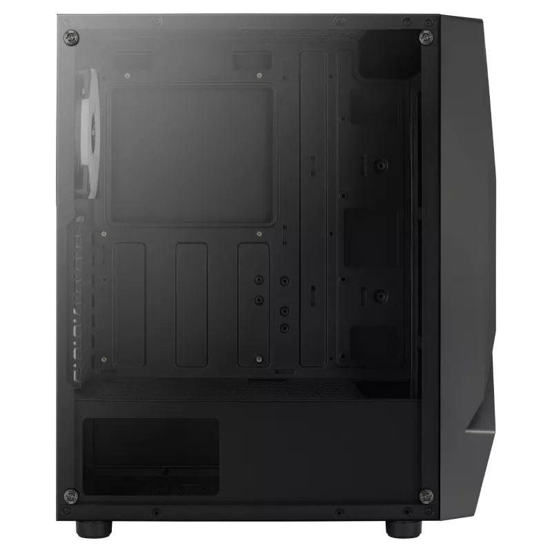 Aerocool SCAPEBKV3 Gaming ATX Case Front RGB LED Tempered Glass 3x ARGB Fans Must