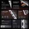Axagon HMC-KB-GE, USB 5Gbps jaam koos klaviatuuriga, HDMI 4K/60Hz, 3x USB-A, SD/mSD, heli, PD 100, Saksa paigutus