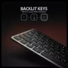 Axagon HMC-KB-GE, USB 5Gbps jaam koos klaviatuuriga, HDMI 4K/60Hz, 3x USB-A, SD/mSD, heli, PD 100, Saksa paigutus