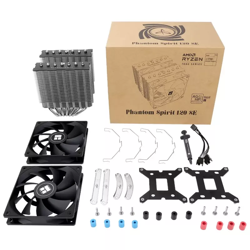 Õhkjahuti Thermalright Phantom Spirit 120 SE 12 cm Must 66,17 cfm