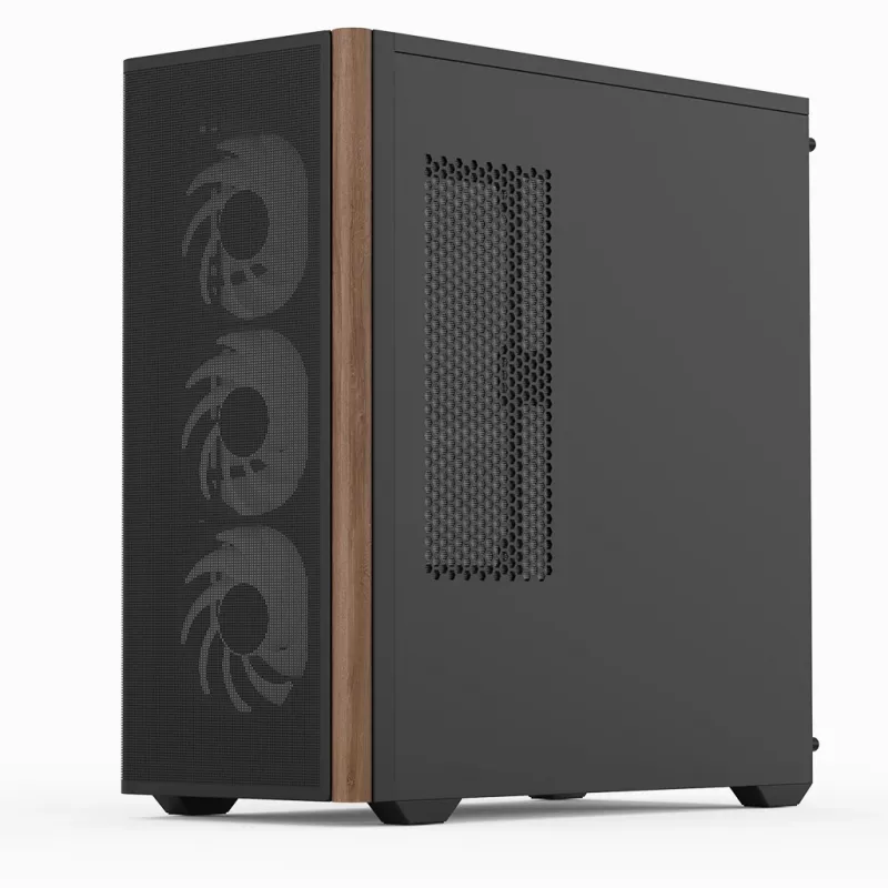 Aerocool D501A Midi Tower Must, Wood