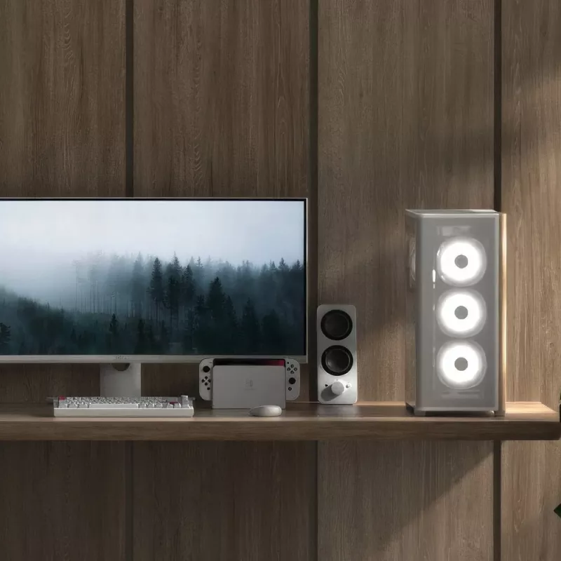 Aerocool D501A Midi Tower Must, Wood