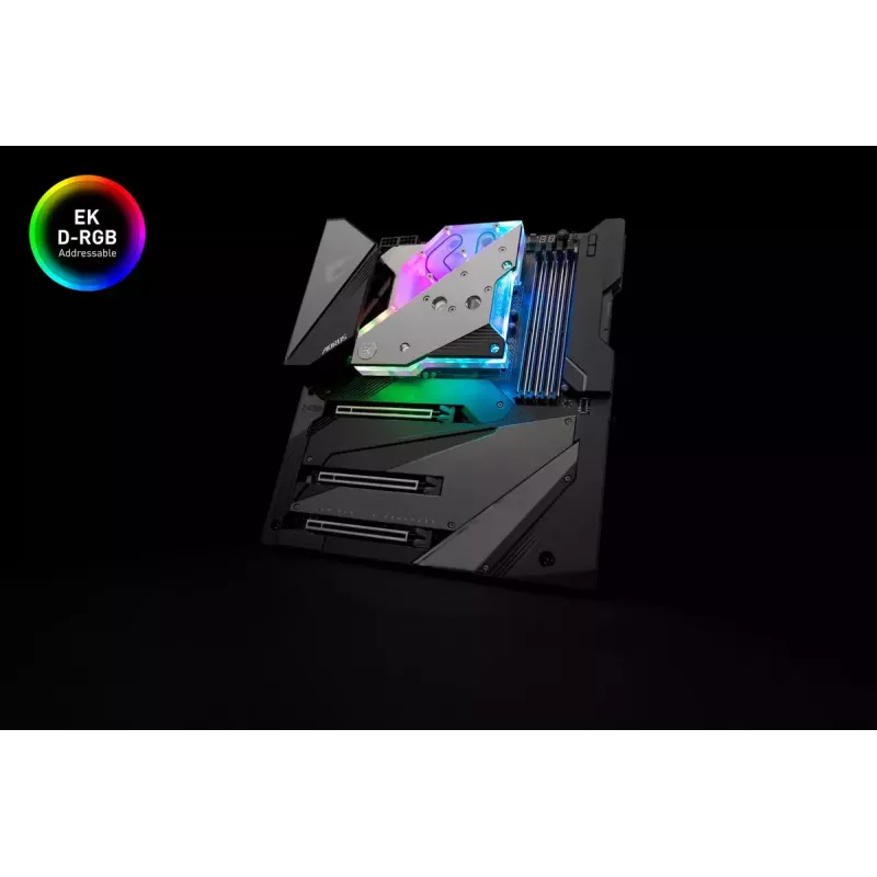 Veeblokk EK Water Blocks Akrüül Alumiinium Messing Vask Hõbedane Läbipaistev