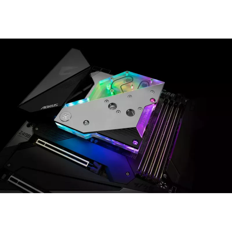 Veeblokk EK Water Blocks Akrüül Alumiinium Messing Vask Hõbedane Läbipaistev