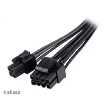 Adapterkaabel Akasa AK-CBPW22-15 — 8-kontaktiline EPS 4-kontaktilisele ATX-le, 15 cm