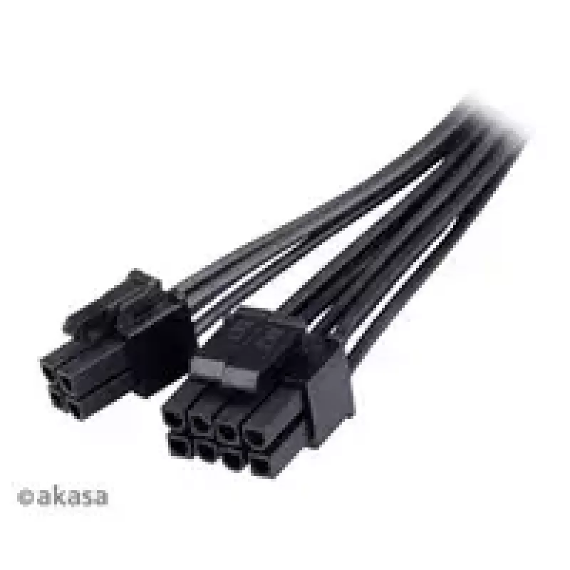 Adapterkaabel Akasa AK-CBPW22-15 — 8-kontaktiline EPS 4-kontaktilisele ATX-le, 15 cm