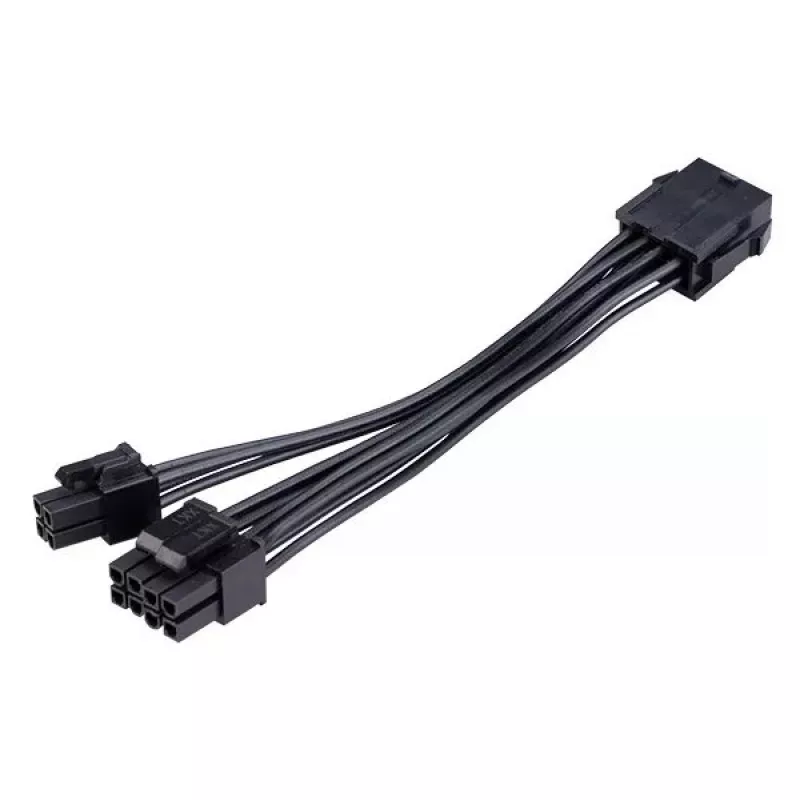 Adapterkaabel Akasa AK-CBPW22-15 — 8-kontaktiline EPS 4-kontaktilisele ATX-le, 15 cm