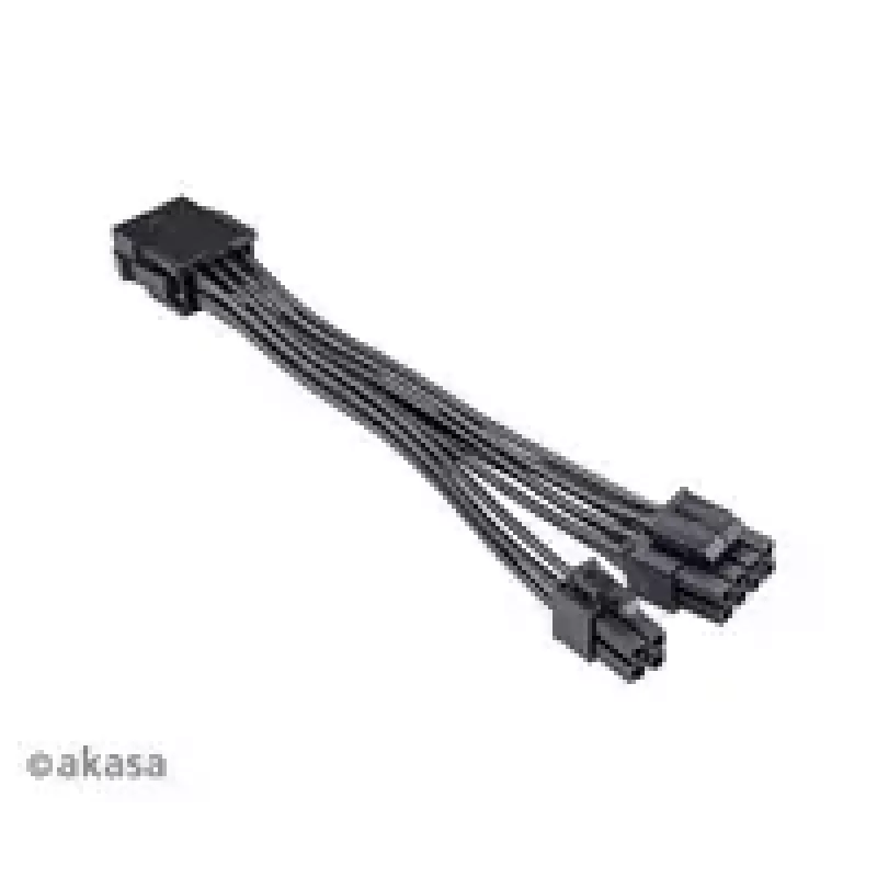 Adapterkaabel Akasa AK-CBPW22-15 — 8-kontaktiline EPS 4-kontaktilisele ATX-le, 15 cm