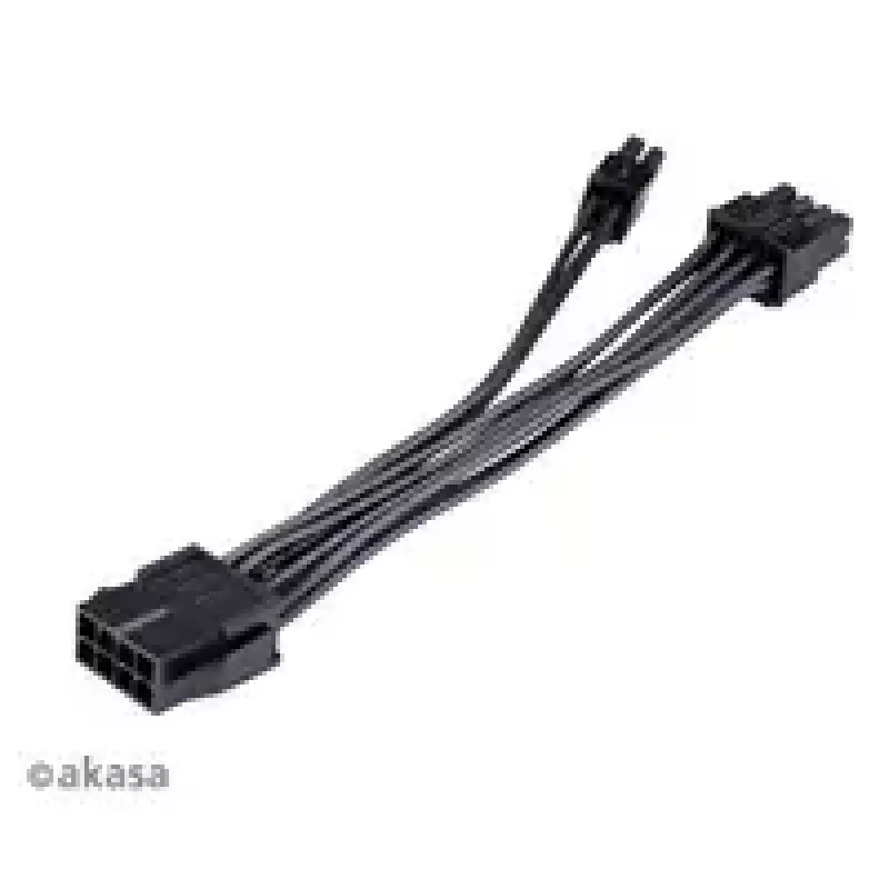 Adapterkaabel Akasa AK-CBPW22-15 — 8-kontaktiline EPS 4-kontaktilisele ATX-le, 15 cm
