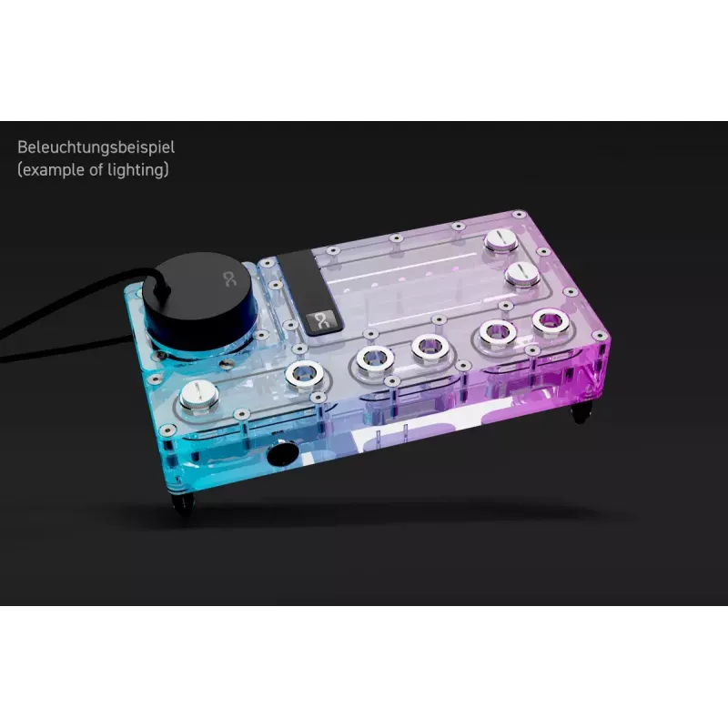 Pump ja reservuaar Alphacool Core Distro Plate Must Transparent Acrylic Aluminium Ceramic Synthetic