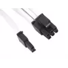 PCI-E 8pin(6+2) kaabel Silverstone SST-PP07-PCIW 0,25m