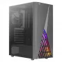 Aerocool DELTABKV1 ATX PC Case RGB Front Full Side Window 12cm Fan Must