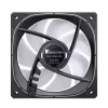 Jonsbo FR-505BR 12 cm ventilaator, must valge, 800–1800 RPM, 47,2 CFM