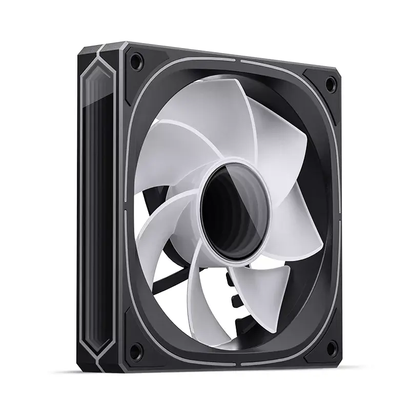 Jonsbo FR-505BR 12 cm ventilaator, must valge, 800–1800 RPM, 47,2 CFM