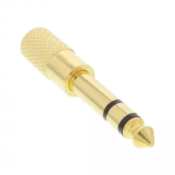 InLine heli adapter 6,3 mm isane / 3,5 mm emane stereo kullatud metall