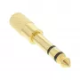 InLine heli adapter 6,3 mm isane / 3,5 mm emane stereo kullatud metall