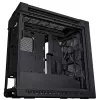 PC-korpus ASUS ProArt PA602 Midi Torn Must — ATX/EATX tugi, karastatud klaas, 2x200 mm esiventilaatorid, 360 mm ülemine radiaator, GPU kuni 450 mm