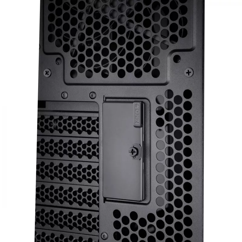PC-korpus ASUS ProArt PA602 Midi Torn Must — ATX/EATX tugi, karastatud klaas, 2x200 mm esiventilaatorid, 360 mm ülemine radiaator, GPU kuni 450 mm