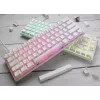 Ducky One 3 Mini Pure Valge klaviatuur mängimiseks USB saksa 61 klahvi RGB LED
